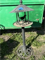 metal bird feeder stand