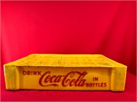 Vintage Yellow Plastic Coca Cola Crate