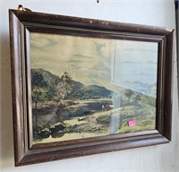 Framed Cow Print