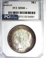 1921 Morgan PCI MS-66+ LISTS FOR $2650
