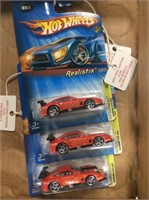 Three 2005 Hot Wheels Ferrari 1st Editions