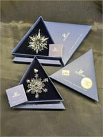 2002/2004 Swarovski Christmas Ornaments