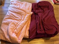 2 DOWN COMFORTERS, SZ DOUBLE?