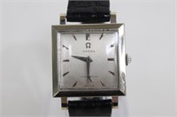14K White Gold Omega Watch