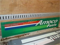 small Amoco Fuel sign face