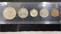 1935-S Silver Year/Mint Coin Set Cent - Half