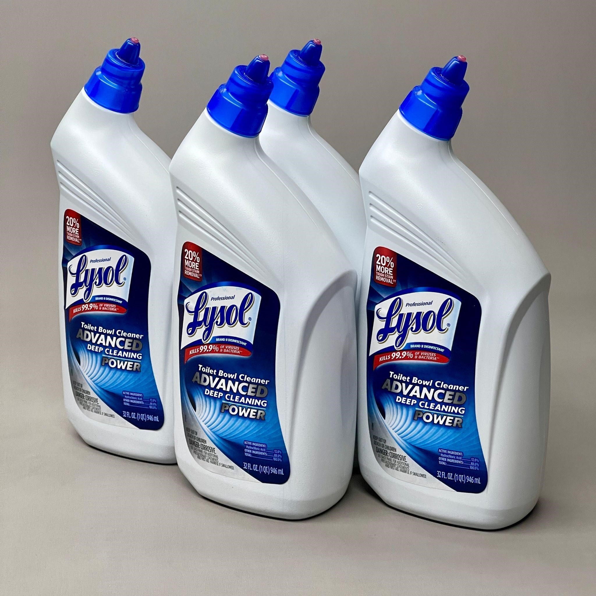 LYSOL Toilet Bowl Cleaner 4-PACK! Advanced Power