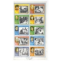 UAE Fujeira Movie Star Stamp Sheet 1972