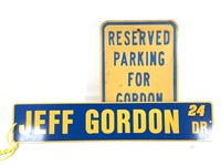 Jeff Gordan Fan Parking & Street Signs