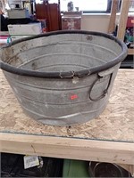 Galvanized tub