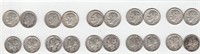 Lot of 20 90% Silver US 10 cent coins