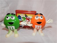 Lot of M&M Tin and Two Dispensers