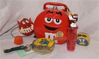 Lot of Red M&M Tin, Ball, and Other Miscellaneous