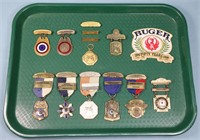 (10) 1940s-50s Shooting Medals + Patch