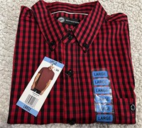 Weatherproof L Men's Button Up Dress Shirt