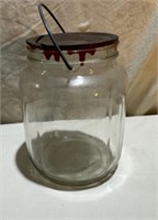 Old Glass Jar with Handle