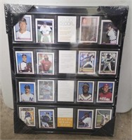 New framed group of Bowman baseball cards