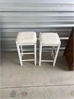 Two barstools 24 inches tall