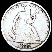 1845-O Seated Half Dollar NICELY CIRCULATED