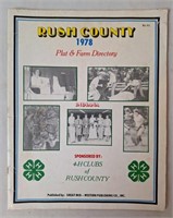 1978 Rush County Plat & Farm Directory Book