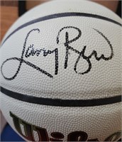 Signed Larry Bird Basketball COA PSA