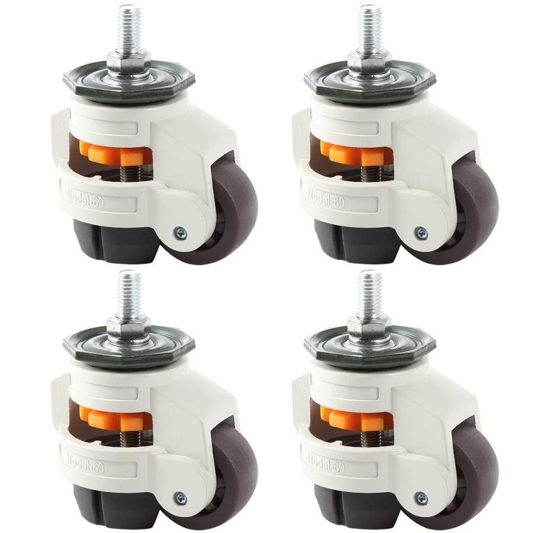 MOLIGOU 4Pcs Leveling Stem Casters, Heavy Duty