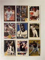 Lot of 9 Frank Thomas Baseball Cards