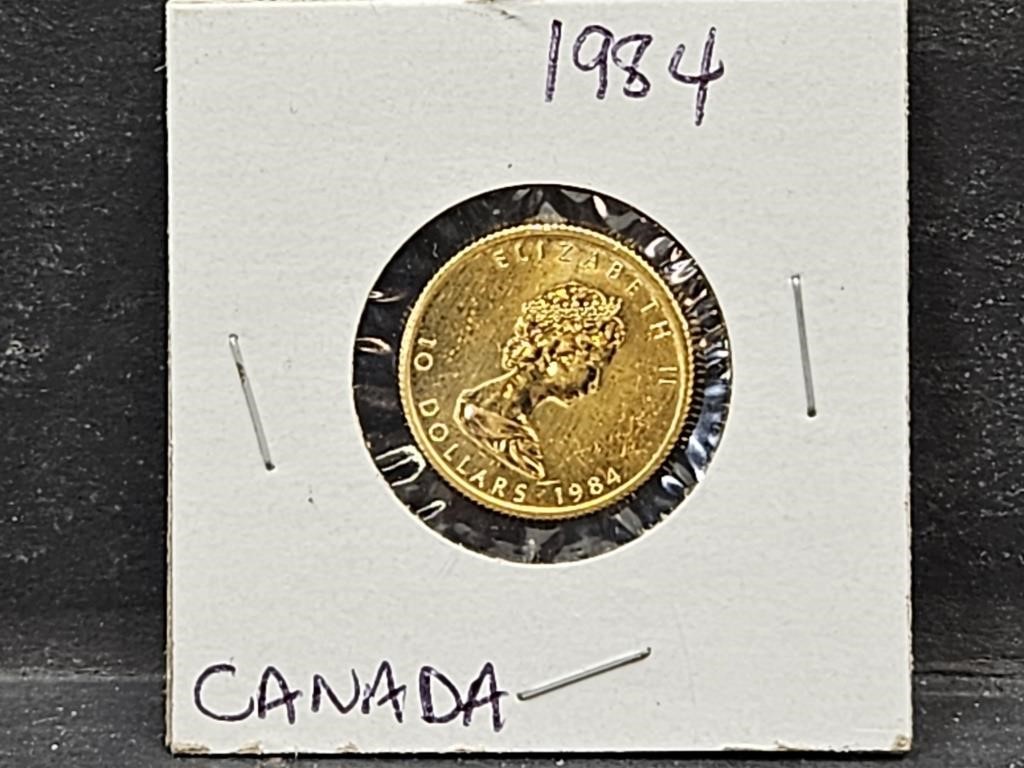 1984 Canada 1/4 OZ $5 Dollar GOLD Coin