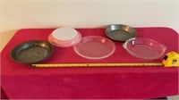 Pyrex Pie Plates and tins