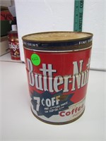 Vintage Butternut Coffee Tin 6&1/2"