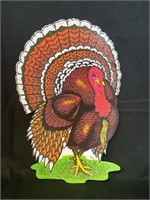 vTG 1972 Beistle Die Cut Turkey Decoration.