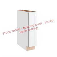 H.B. Base Cabinet, Polar White, 9x24x34.5in