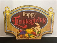 #2 Vtg 1978 Beistle Die Cut Happy Thanksgiving