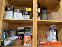 Contents of shelf, filters