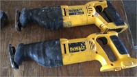 DEWALT 18 V SAWZALLS CHARGER & BATTERYS