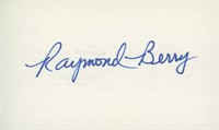 Raymond Berry original signature