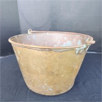 Antique "Hayden's Patent - 1851" Spun Brass Bucket