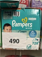 Pampers 728 wipes