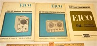 3 1960's EICO Op Manuals- HAM Radio Equip
