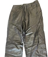 bagatelle Black Leather Pants (8L)