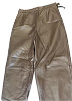 Terry Lewis Brown Leather Pants (6)