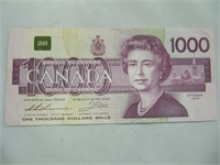 UNCIRCULATED CDN $1000 BILL