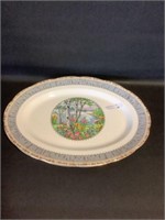 Royal Albert Silver Birch oval platter 12.75"x10"