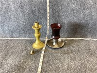 Candle Holders and Snuffer