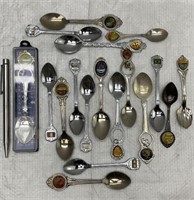 Collectible Tea Spoons & Vintage Sheaffer Pen