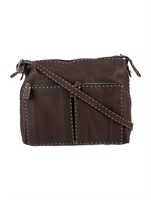 Fendi Brown Leather Selleria Crossbody Bag