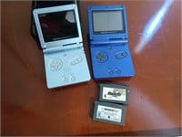 TWO GAME BOY ADVANCE SP CONSOLES UNTESTED