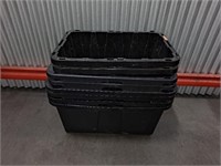 8 Black Plastic Boxes Variety of Brands & Sizes
