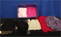 Box of Women's Clothing size Petite 12,14, Large
