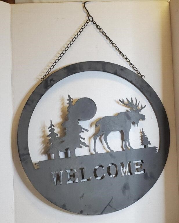 Metal Welcome Sign